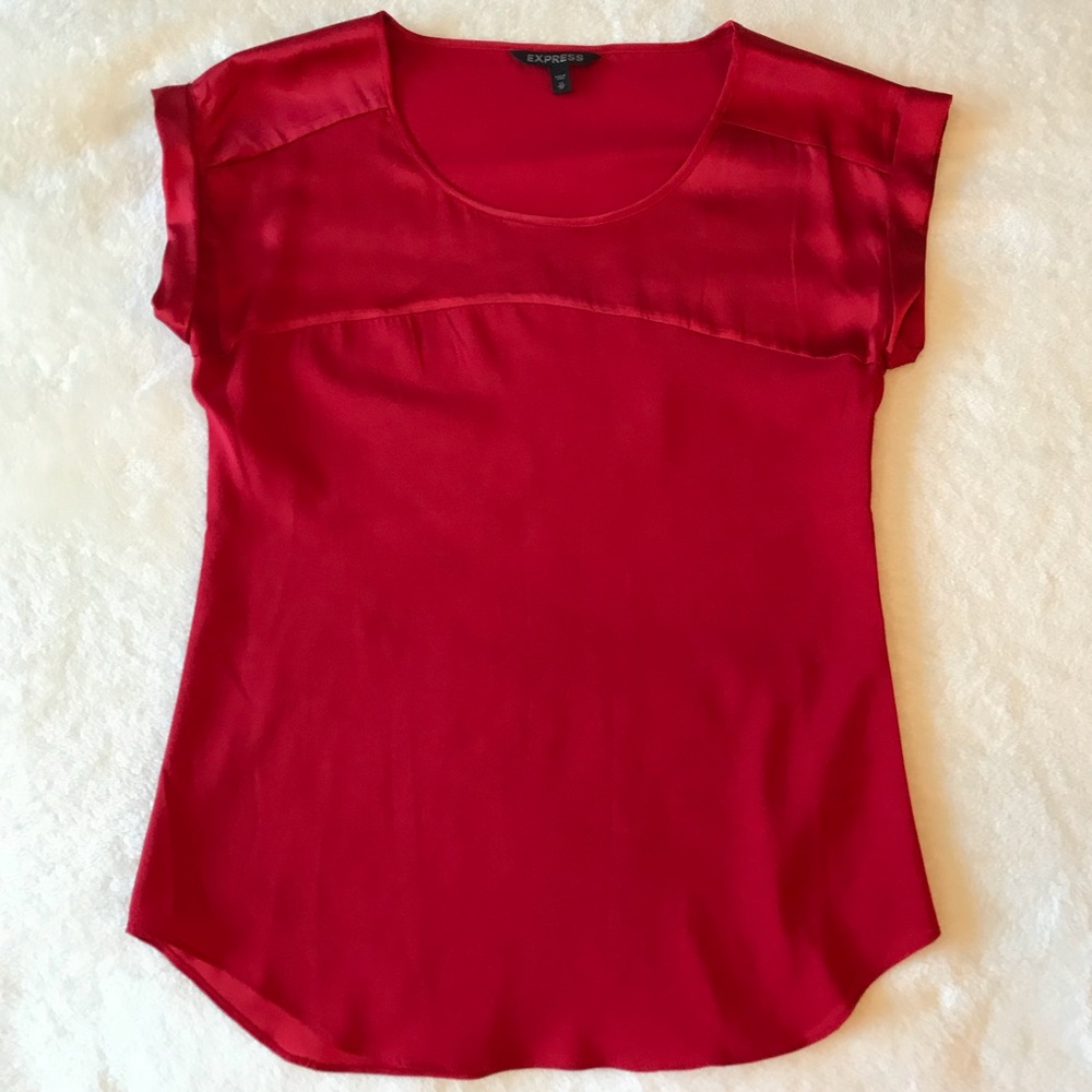 Silky red top